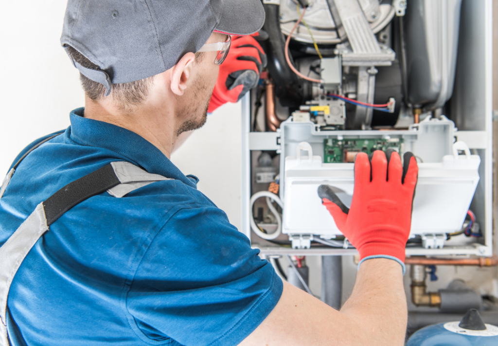 Furnace repair tech fixing furnace. Falls Church, VA. Great Falls, VA. AC Fuse keeps blowing
home wiring installation